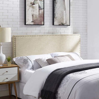 Phoebe Full Upholstered Fabric Headboard, Full Size, Fabric, Beige, 14349
