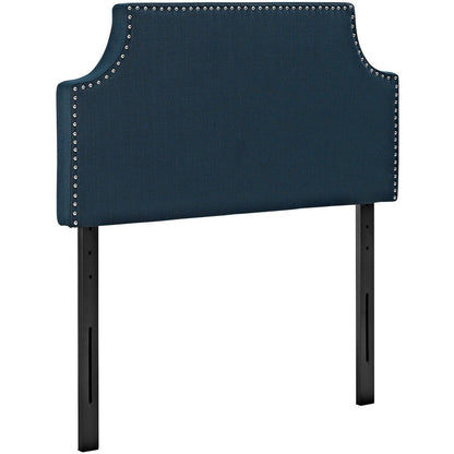 Laura Twin Upholstered Fabric Headboard, Navy, Fabric 12122