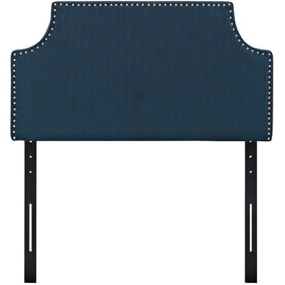 Laura Twin Upholstered Fabric Headboard, Navy, Fabric 12122
