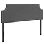 Laura Queen Upholstered Fabric Headboard, Grey, Fabric 12138