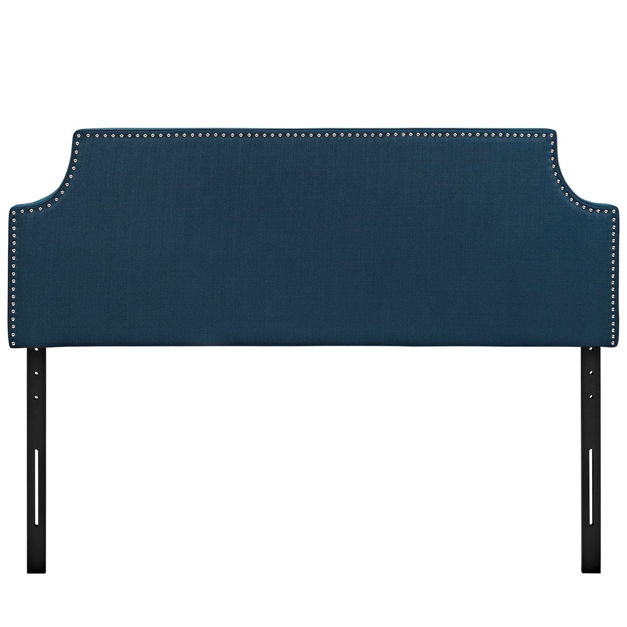 Laura King Upholstered Fabric Headboard, Navy, Fabric 12144