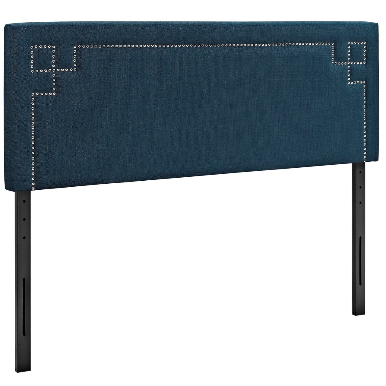Josie King Upholstered Fabric Headboard, Navy, Fabric 12174