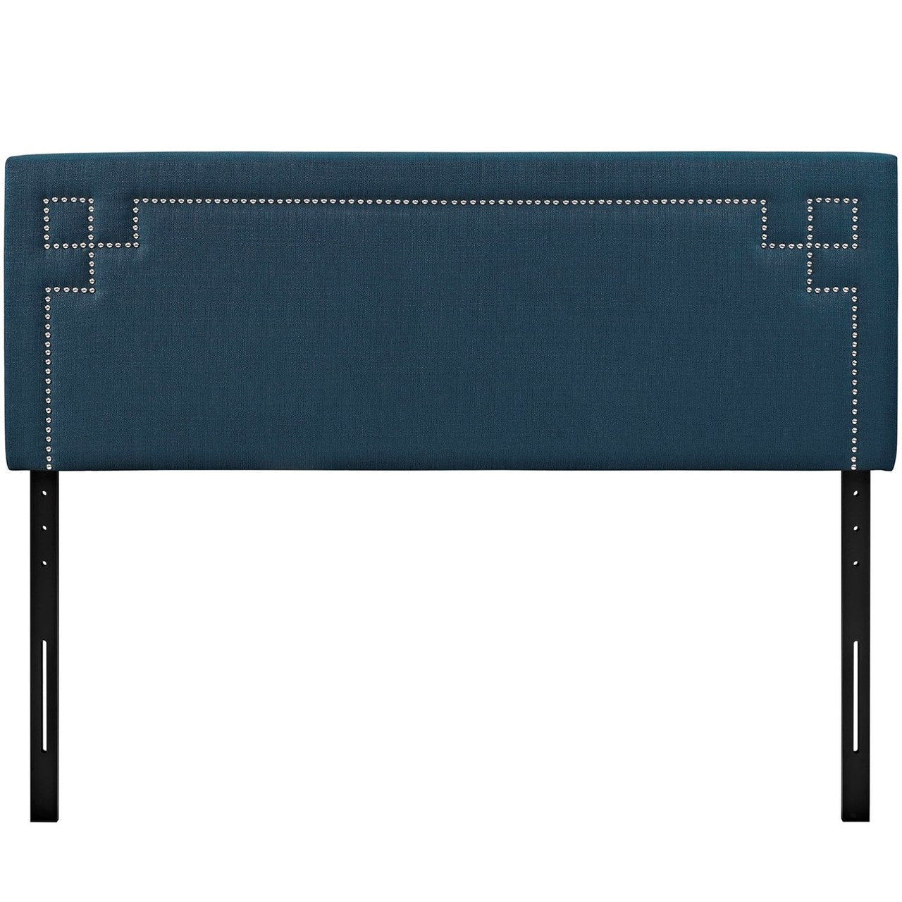 Josie King Upholstered Fabric Headboard, Navy, Fabric 12174