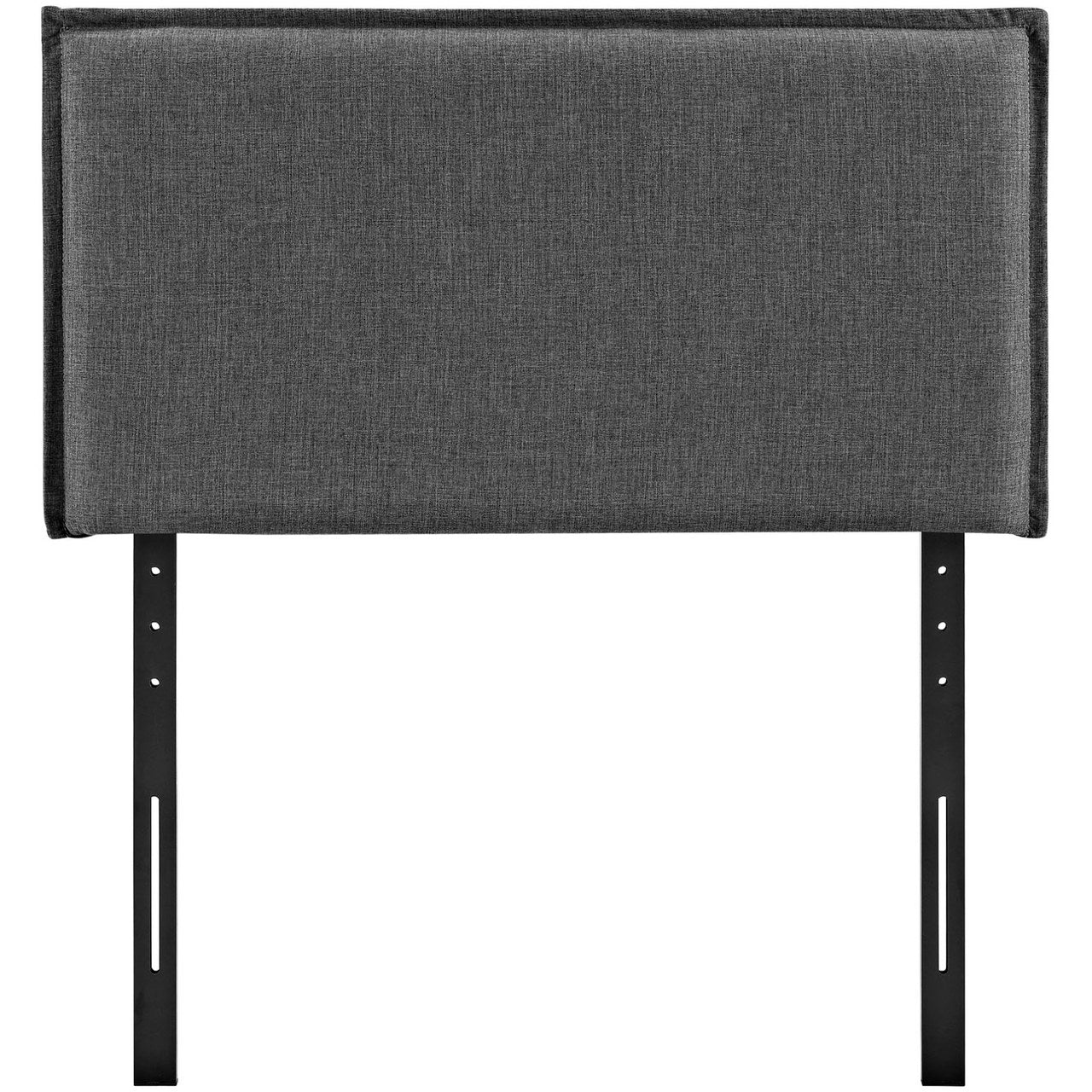 Camille Twin Upholstered Fabric Headboard, Grey, Fabric 12181