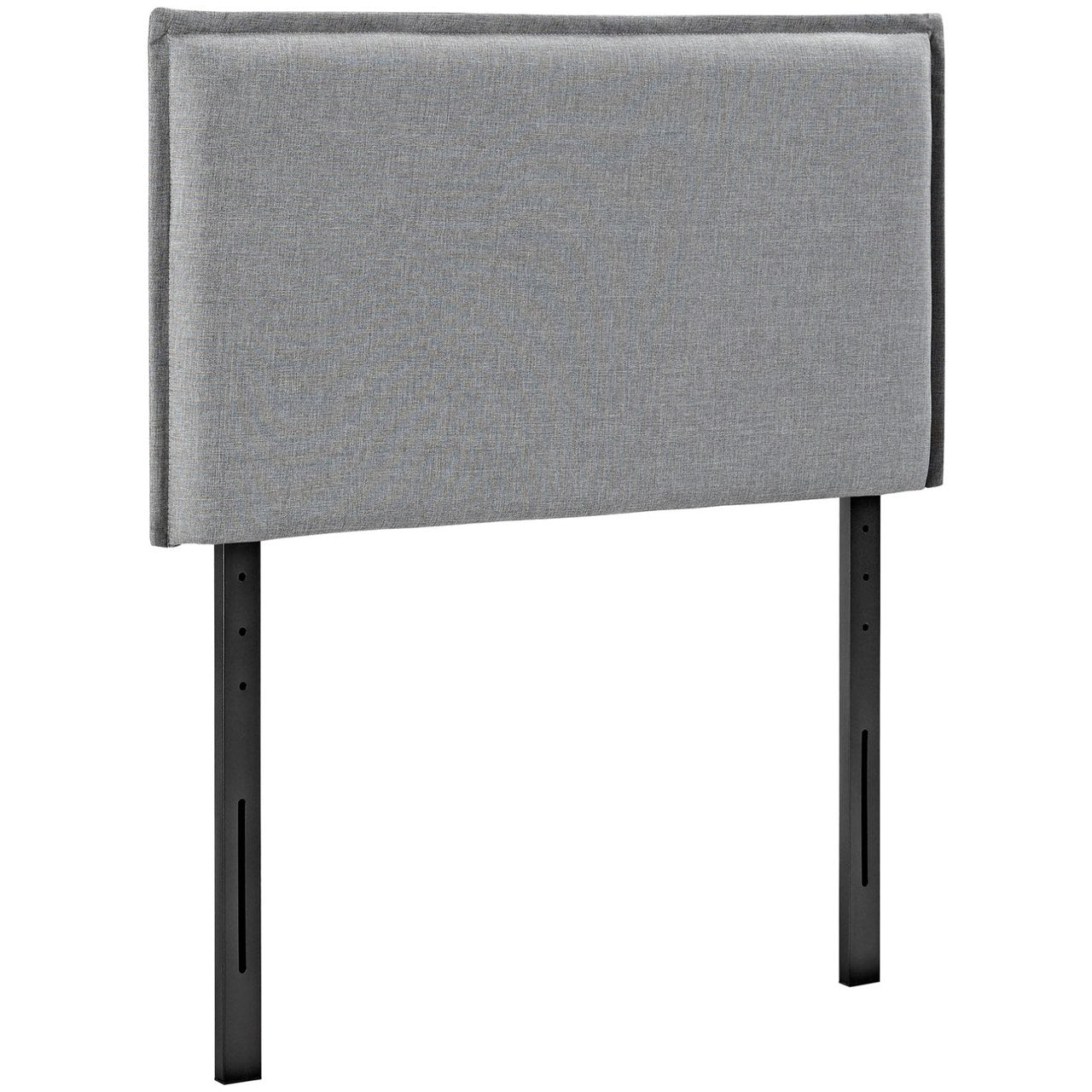 Camille Twin Upholstered Fabric Headboard, Grey, Fabric 12183