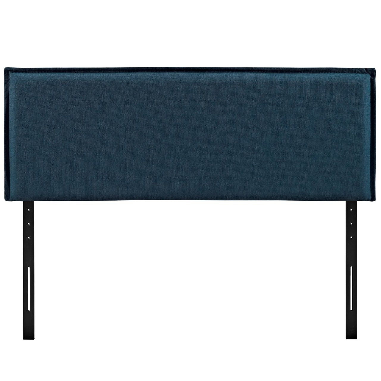Camille Queen Upholstered Fabric Headboard, Navy, Fabric 12191