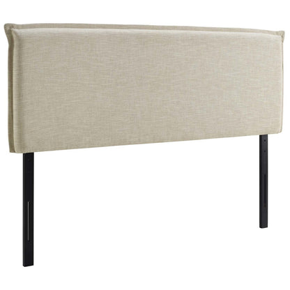 Camille Queen Upholstered Fabric Headboard, Queen Size, Fabric, Beige, 14362