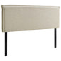 Camille Queen Upholstered Fabric Headboard, Queen Size, Fabric, Beige, 14362