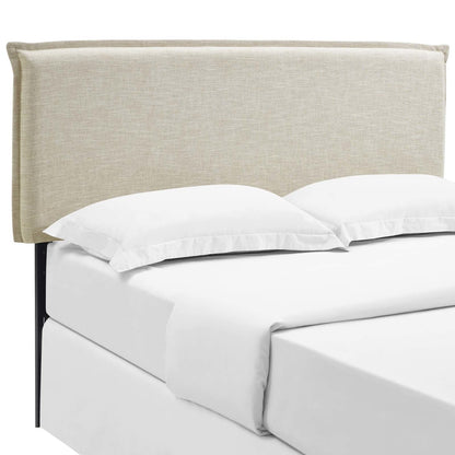 Camille Queen Upholstered Fabric Headboard, Queen Size, Fabric, Beige, 14362