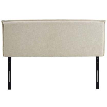 Camille Queen Upholstered Fabric Headboard, Queen Size, Fabric, Beige, 14362