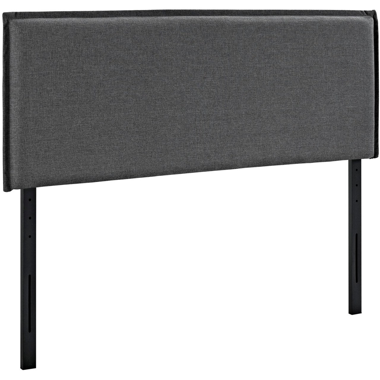 Camille King Upholstered Fabric Headboard, Grey, Fabric 12197