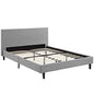 Anya Full Fabric Bed, Grey, Fabric 12213