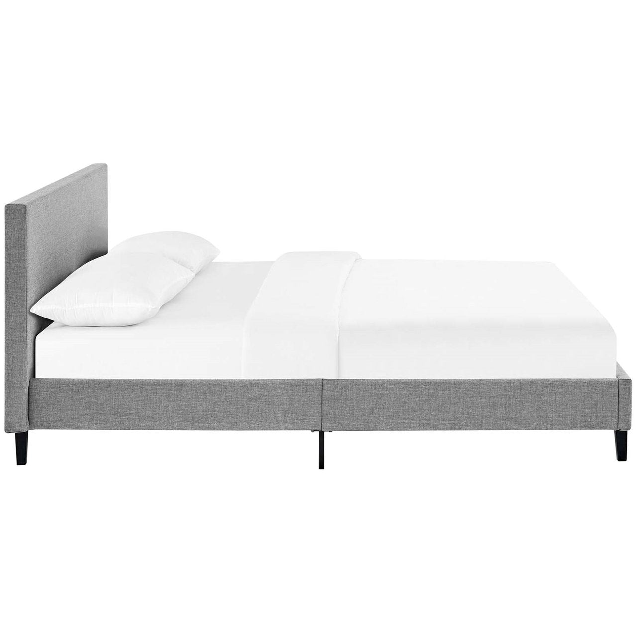Anya Full Fabric Bed, Grey, Fabric 12213