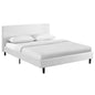 Anya Full Fabric Bed, Full Size, Fabric, White, 14369