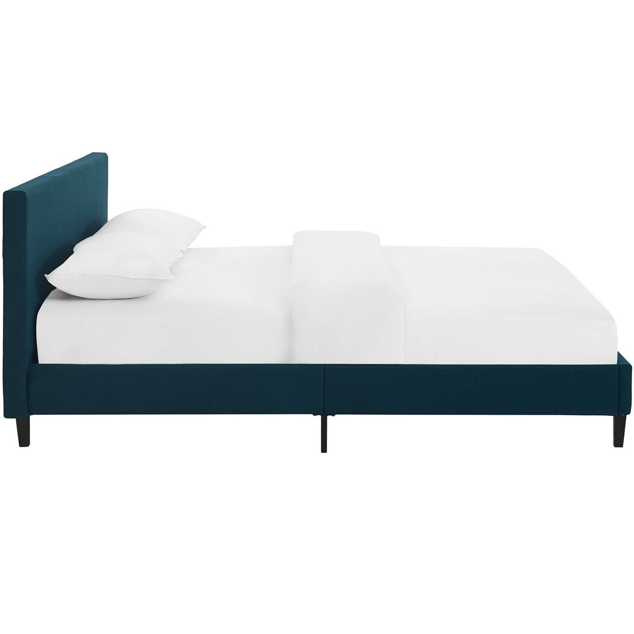 Anya Queen Bed, Navy, Fabric 12218