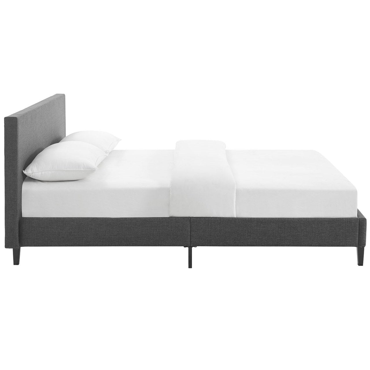 Anya Queen Bed, Grey, Fabric 12219