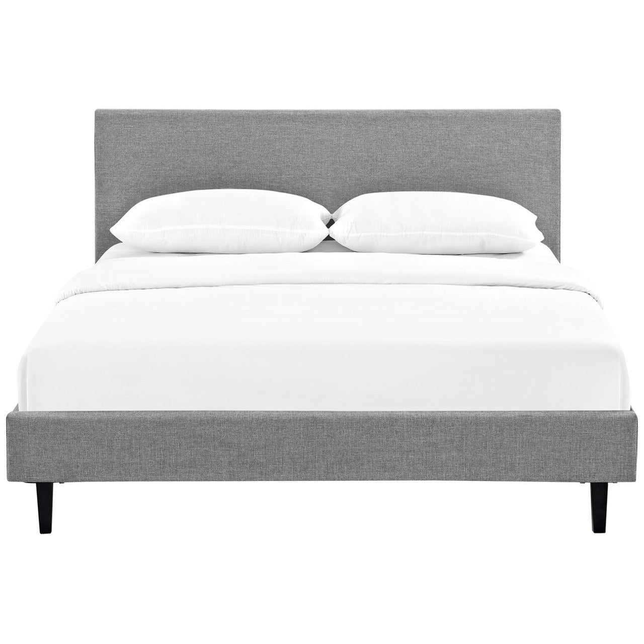 Anya Queen Bed, Grey, Fabric 12220