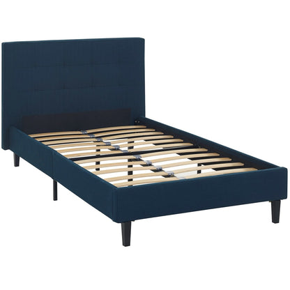 Linnea Twin Bed, Navy, Fabric 12225