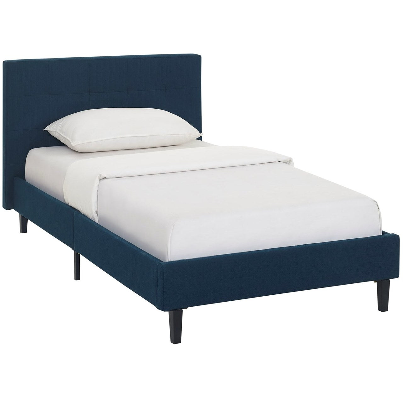 Linnea Twin Bed, Navy, Fabric 12225