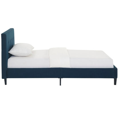 Linnea Twin Bed, Navy, Fabric 12225