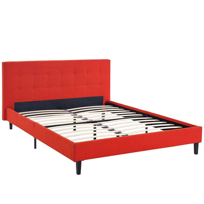 Linnea Full Bed, Red, Fabric 12231