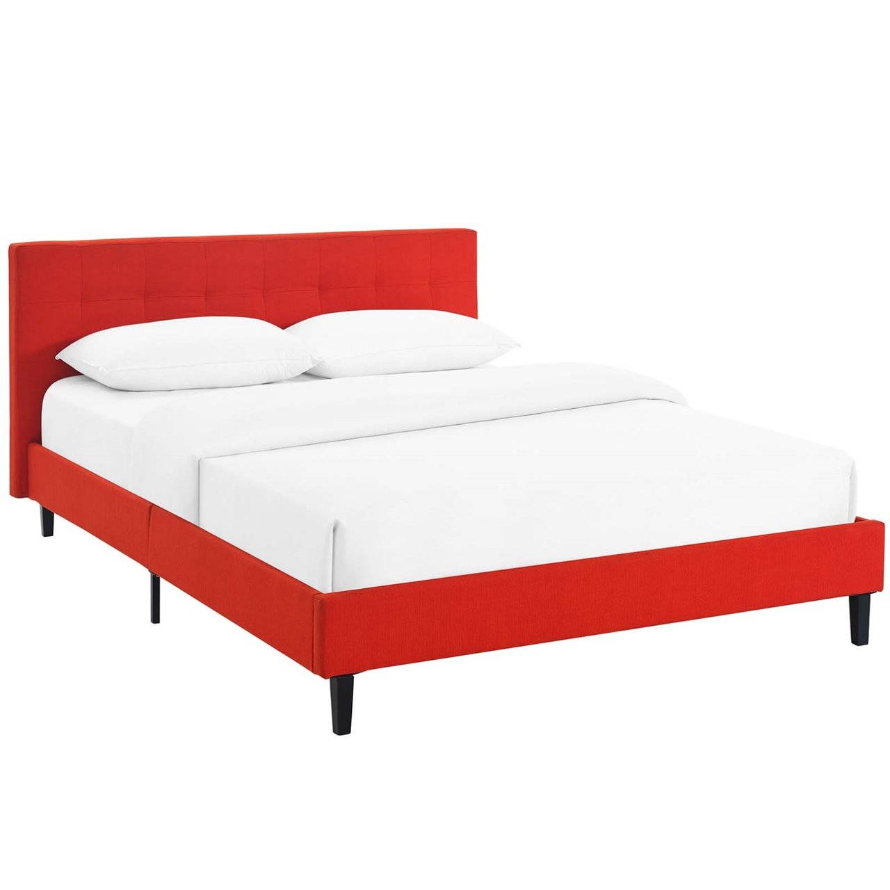 Linnea Full Bed, Red, Fabric 12231