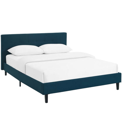 Linnea Full Bed, Navy, Fabric 12232