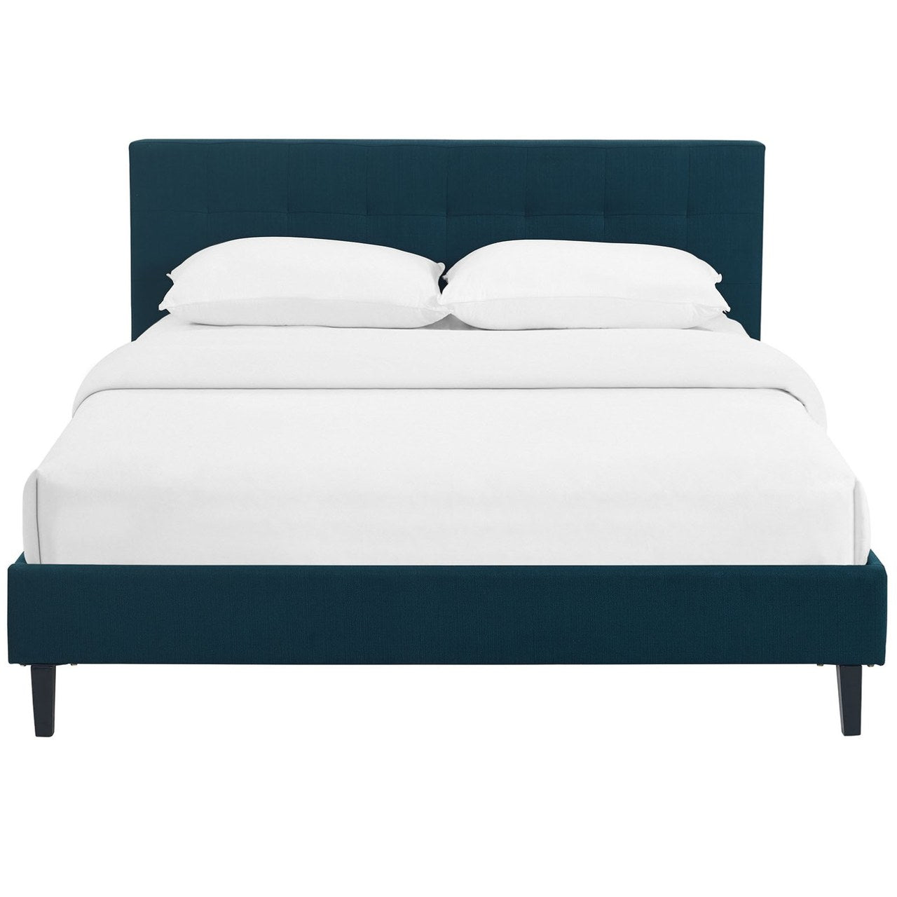 Linnea Queen Fabric Bed, Navy, Fabric 12239