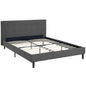 Linnea Queen Fabric Bed, Grey, Fabric 12240