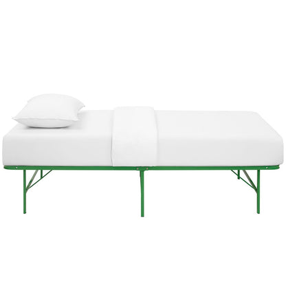Horizon Twin Stainless Steel Bed Frame, Green, Metal 12244
