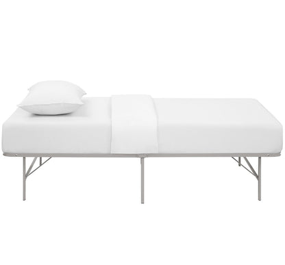 Horizon Twin Stainless Steel Bed Frame, Grey, Metal 12245