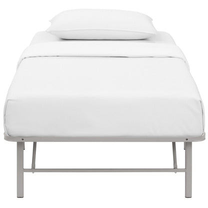 Horizon Twin Stainless Steel Bed Frame, Grey, Metal 12245