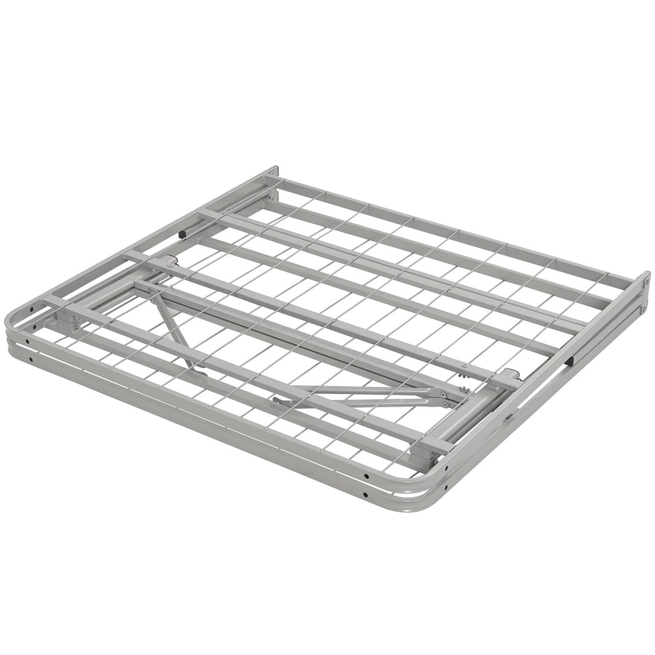 Horizon Twin Stainless Steel Bed Frame, Grey, Metal 12245