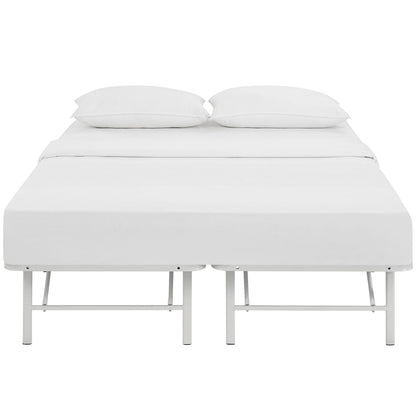 Horizon Full Stainless Steel Bed Frame, White, Metal 12258
