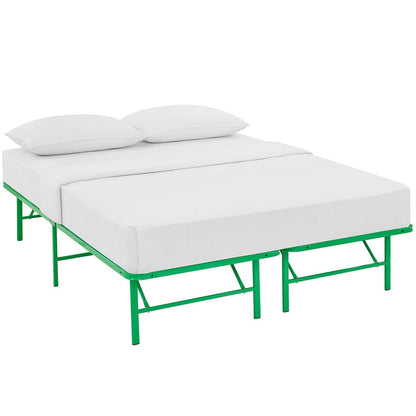 Horizon Queen Stainless Steel Bed Frame, Green, Metal 12261