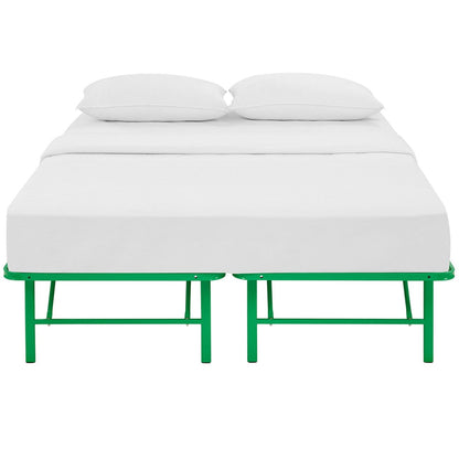 Horizon Queen Stainless Steel Bed Frame, Green, Metal 12261
