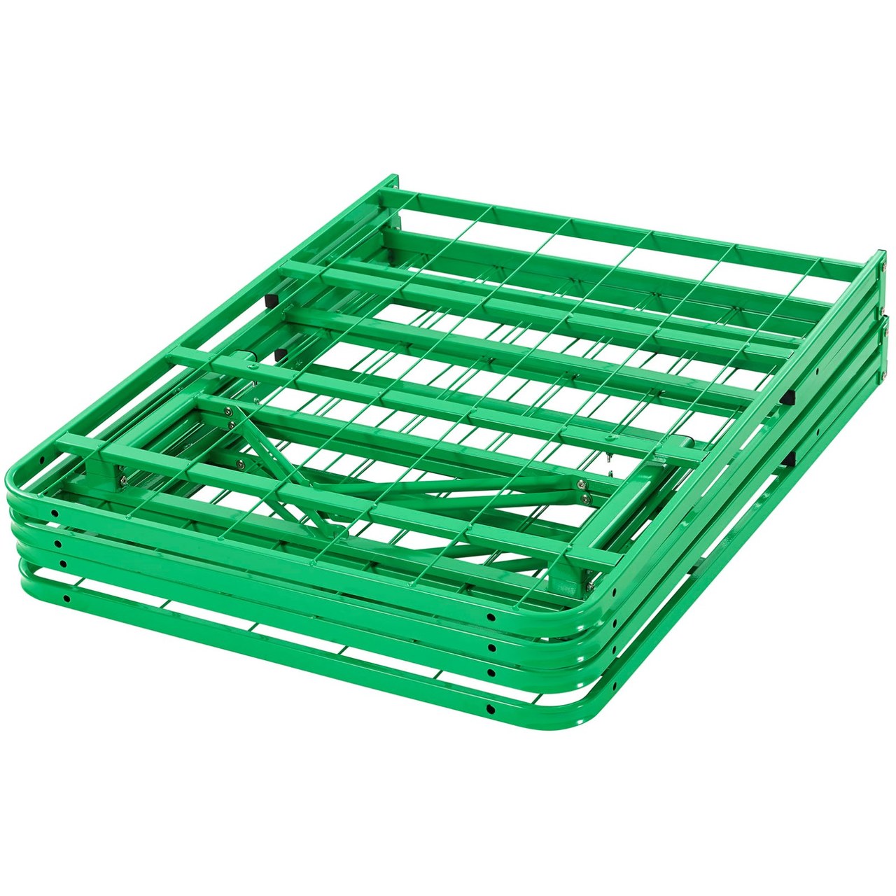 Horizon Queen Stainless Steel Bed Frame, Green, Metal 12261