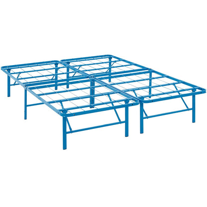 Horizon Queen Stainless Steel Bed Frame, Blue, Metal 12263