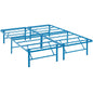 Horizon Queen Stainless Steel Bed Frame, Blue, Metal 12263