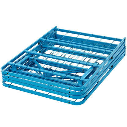 Horizon Queen Stainless Steel Bed Frame, Blue, Metal 12263