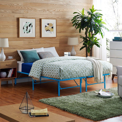 Horizon Queen Stainless Steel Bed Frame, Blue, Metal 12263