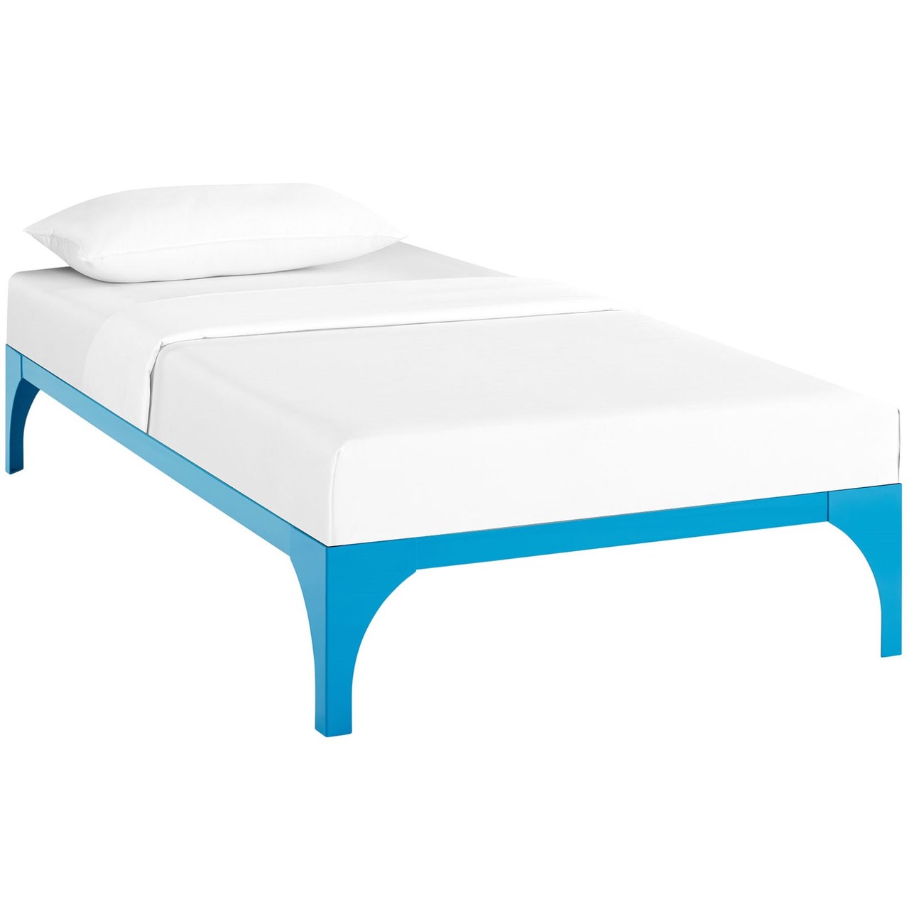 Ollie Twin Bed Frame, Blue, Metal 12271