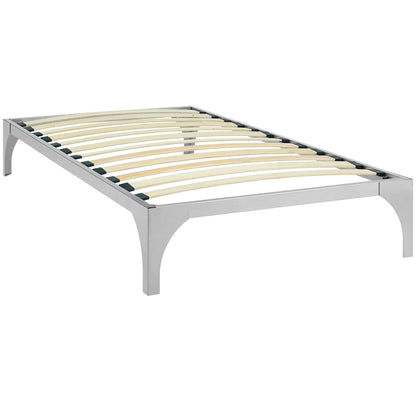 Ollie Twin Bed Frame, Silver, Metal 12274