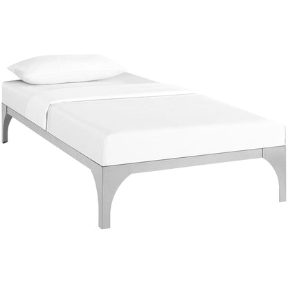 Ollie Twin Bed Frame, Silver, Metal 12274