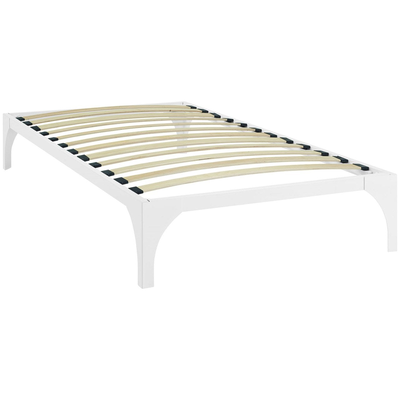 Ollie Twin Bed Frame, White, Metal 12275