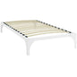 Ollie Twin Bed Frame, White, Metal 12275