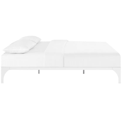 Ollie Full Bed Frame, White, Metal 12280