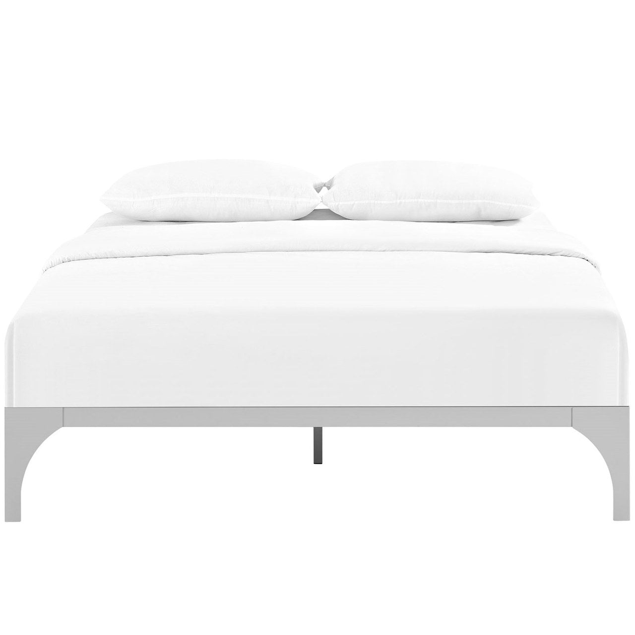 Ollie Queen Bed Frame, Silver, Metal 12283