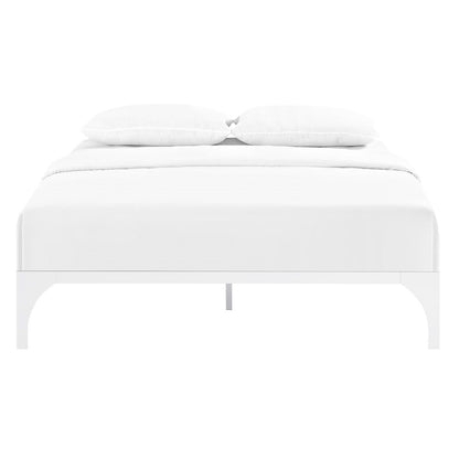Ollie Queen Bed Frame, White, Metal 12284