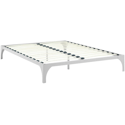 Ollie King Bed Frame, Silver, Metal 12287